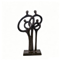Sculptures modernes en fonte, figurines abstraites de maison, art écologique, cadeau souvenir d'anniversaire pour la décoration de table à la maison
