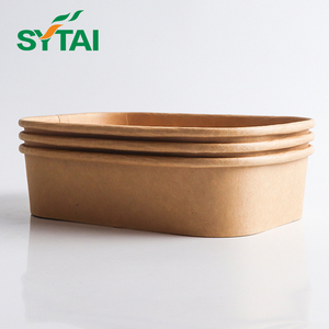 500ml 750ml 1100ml 100% phân hủy sinh học <span class=keywords><strong>kraft</strong></span> giấy <span class=keywords><strong>salad</strong></span> Bát giấy vuông <span class=keywords><strong>salad</strong></span> <span class=keywords><strong>container</strong></span> bát với Pet nắp giấy - Product Image 5