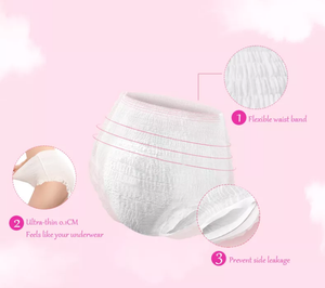 Mujeres que usan pañales panty para damas ropa interior femenina Tipo desechable servilletas sanitarias pantalones dama con Período de almohadilla menstrual - Product Image 6
