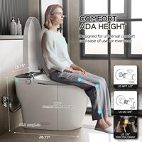 Intelligent Water Closet Smart Toilet Bowl Electric Bidet Toilet Commode Ceramic Fully Automatic Modern Smart Toilet