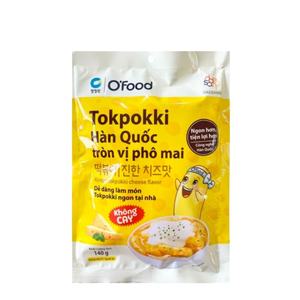 O'FOOD Tokpokki Coreano Instantáneo de Queso, Sin Picante, Fácil de Preparar y Delicioso, Alta Calidad, 140g/Bolsa, Venta al por Mayor 2026, Contáctenos - Product Image 1