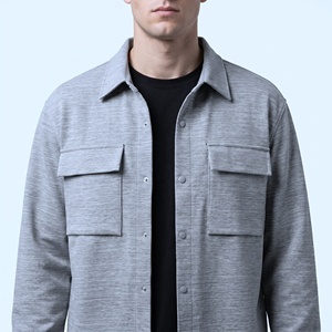Chemise Homme Oversize Haute Qualité Ultra Extensible avec Boutons Pression et Poches à Double Rabat, en Spandex – Vente en Gros - Product Image 1