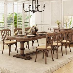 <span class=keywords><strong>Tavolo</strong></span> <span class=keywords><strong>da</strong></span> Pranzo Rettangolare in Legno Massello di Alta Gamma, Moderno per Cucina e Ristorante, per <span class=keywords><strong>4</strong></span> 6 8 10 Persone - Product Image 1