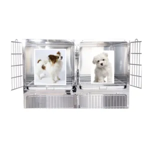 Высокопрочная клетка для собак из нержавеющей стали, металлическая Конура, комнатная уличная клетка для собак для дрессировки собак