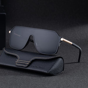 Lunettes de soleil surdimensionnées à verres uniques UV400 avec logo personnalisé Partagas Fashion Designer, fabriquées <span class=keywords><strong>en</strong></span> usine pour femmes, hommes et unisexe. - Product Image 2