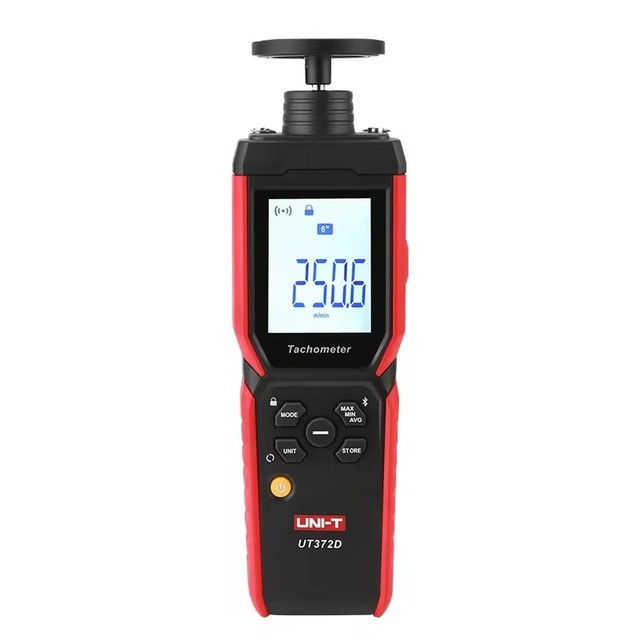 UNI-T UT372D 2-in-1 Digital RPM Tachometer Contact Non-Contact Gau Frequency Count Length Speed Meter  1-Year Warranty