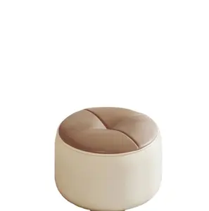 Современный минималистский кожаный туалетный стул, легкий роскошный дизайн, кухня, столовая, небольшая квартира-уличное кресло для макияжа, подставка для ног