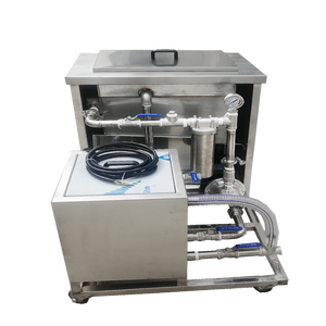 Nettoyeur à ultrasons électrique industriel haute capacité 45L 600W avec réservoir filtrant pour le nettoyage de PCB, de disques vinyles, de pièces automobiles et de filtres à particules (DPF) - Product Image 6