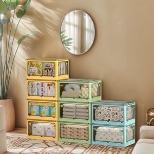 100L Custom Plastic <b>Storage</b> Drawer PP Containers Color Matching Collapsible Stackable Durable White Yellow Foldable Bins & <b>Boxes</b> - Product Image 2