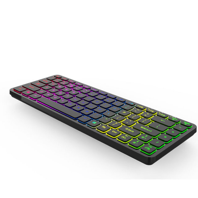 Customized KBLW-001 Rechargeable 2.4G BT Gaming Keyboard Wireless French/English/Spanish/Dutch/Portuguese Layout New