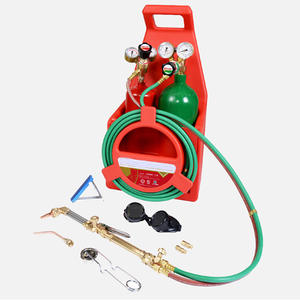 Kit d'outils de soudage et de découpe industriels portables, grande capacité avec bouteille de gaz de style américain, matériaux en cuivre et en laiton - Product Image 4