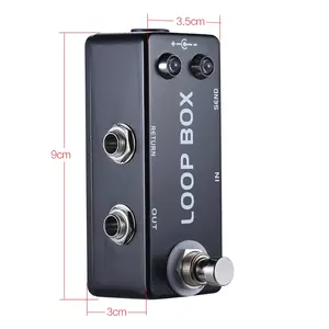 Wholesale OEM Custom Loop Box Mini Electric Guitar Effect Pedal Chorus Delay Full Metal Shell True Bypass Effect Pedal for sale