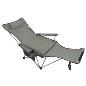 口音户外折叠躺椅便携式靠背钓鱼椅休闲午餐休息室沙发野营折叠椅