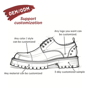 OEM Custom Business <b>Studded</b> Accents Gradient Rugged Sole Polished Cowhide Comfort Lace-up Derby <b>Men</b> Dress Shoes Anti-Slip Office - Product Image 3