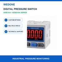 WEDONE AISE30A a M5 Interrupteur de pression numérique haute précision 12 à 24 VDC avec écran LCD bicolore pour l'automatisation pneumatique