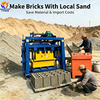 Machine automatique de fabrication de blocs de ciment WJ4-40B avec engrenage à roulement, haute efficacité, durable pour la production stable de briques creuses emboîtables