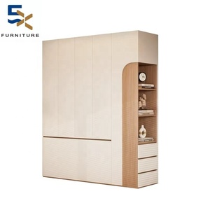 Letto a Soppalco Multifunzione in Legno Massello Moderno con Armadio ad Ante Scorrevoli <span class=keywords><strong>per</strong></span> Cameretta - Product Image 4