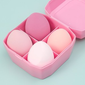 Éponge de maquillage écologique personnalisée, 4 pièces, avec étui de rangement, éponge de maquillage en forme de blender, sans latex, éponge de maquillage sans latex - Product Image 4