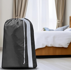 Borsa <span class=keywords><strong>per</strong></span> Bucato in Nylon Resistente con Cinghie, Organizzatore <span class=keywords><strong>per</strong></span> Vestiti Sporchi Lavabile con Chiusura a Coulisse - Product Image 1