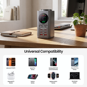 Cargador de Batería para Portátil de 60W 100W, Cargador Rápido GaN Inteligente para Reloj Inteligente y <span class=keywords><strong>Móvil</strong></span>, Certificaciones CE y FCC - Product Image 5