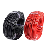 Cables Eléctricos de Cobre y PVC Aichie Solar PV1-F, Cable de Conexión Especial para Panel Fotovoltaico DC, 18 AWG, Sólido, 12V, Subterráneo