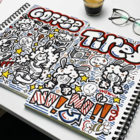 Carnet de notes mignon style spirale, personnalisable en couleur, matériau et taille, pour notes de cours et planificateur, avec option boîte cadeau et logo