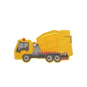 어린이 의류 장식용 자수 천 스티커 엔지니어링 카 패치 귀여운 굴착기 트럭 컴퓨터 자수 로고 - Product Image 5