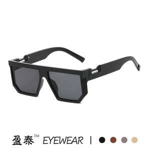 Eyewear <b>Square</b> <b>Sunglasses</b> UV400 Plastic Metal Frame Unisex Fashion Style - Product Image 2