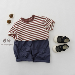 <span class=keywords><strong>Pantalon</strong></span> <span class=keywords><strong>cargo</strong></span> d'été M039 pour enfants, bébés, filles et garçons, coupe large, vente en gros - Product Image 5