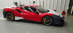 ชุดแต่งสไตล์ Pista สำหรับ <span class=keywords><strong>Ferrari</strong></span> <span class=keywords><strong>488</strong></span> <span class=keywords><strong>GTB</strong></span> แบบปรับแต่งเต็มรูปแบบ ผลิตจากวัสดุ PP+คาร์บอนไฟเบอร์แบบแห้ง - Product Image 4