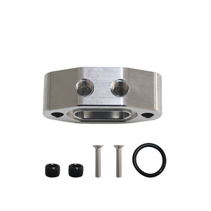 Adaptador de reubicación del sensor de presión de aceite LS con salidas NPT dobles de 1/8" - Product Image 1