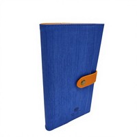 Carnet de notes A5 en similicuir à couverture rigide avec sangle, reliure sans fil, pour étudiants et usage professionnel – Vente en gros