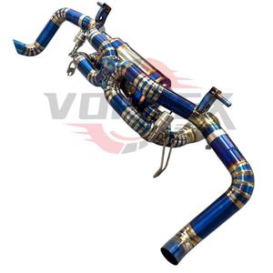 ท่อไอเสีย Vortex Burnt Blue Titanium Valvetronic Performance สำหรับ Audi R8 V10 5.2L ปี 2024-2025 ระบบท่อไอเสียแบบ Pie-cut Racing X-Pipe Muffler - Product Image 4