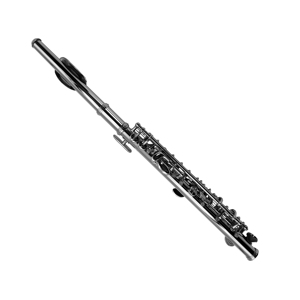 SEASOUND Flauto <span class=keywords><strong>Ottavino</strong></span> Professionale in Do Best-Seller JYPC202N con 16 Chiavi, Corpo in Cupronickel NICHELATO e Custodia in Pelle, Do Chiuso - Product Image 2
