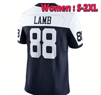 男士 女士 青少年 CeeDee Lamb # 88 号足球球衣缝制而成，乔治·皮肯斯、卡莱布·唐斯、达克·普雷斯科特、特雷文·迪格斯批发