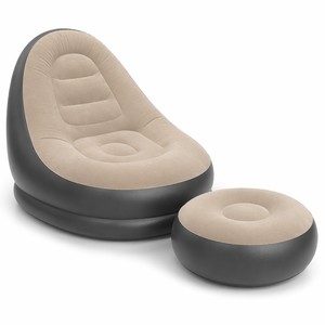 Sofá Inflable Moderno y Minimalista al por Mayor con Otomana, PVC Flocado, Portátil, <span class=keywords><strong>Plegable</strong></span>, para Interiores y Exteriores, Personalizable - Product Image 1