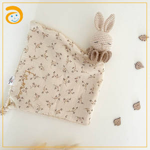 Bunny Head Eco-Friendly Wearable 400TC Modern Cotton <b>Blanket</b> Crochet <b>Muslin</b> Baby Custom Crochet Toy - Product Image 6
