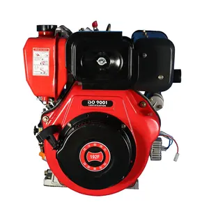 95x75mm (3,74x2,95 pouces.) 3600rpm 9.2kw 12.3hp 532cc petit moteur diesel refroidi par air avec arbre de clé de 25.4mm