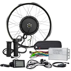 1500W Roda Motor 48V 500W 1000W Kit Ebike Depan/Belakang Hub Motor 350W 36V E Sepeda Motor 26 Inci LCD Kit Konversi Sepeda Listrik