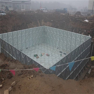 Réservoir d'eau HDG 100000 l, grand panneaux en acier galvanisé, réservoir d'eau en coupe - Product Image 5