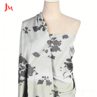 Tissu en viscose imprimé numérique personnalisé à motif floral tissé, populaire, pour vêtements