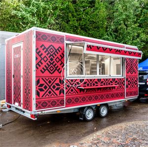 Camion de restauration de qualité supérieure 2025 avec roues, chariot chauffant pour la vente de nourriture mobile - Product Image 6