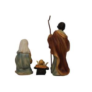 ZICOM Hand-Painted German <b>Nativity</b> Figures Holy Family 8cm Christmas Figurines & Toys 3-Piece <b>Set</b> (9069-K132-01) - Product Image 3