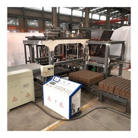 Machine de production de briques creuses en béton, de pavés, entièrement automatique, avec pompe PLC sans palette HF18