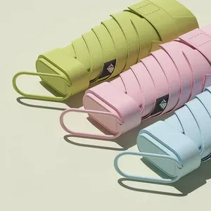 Nouveau Parapluie Pliant Manuel Ultra-Léger Moderne 2026 en Pongee avec Poignée Oblongue, Mini Parapluie de Voyage pour Adultes, Emballage Cadeau - Product Image 3