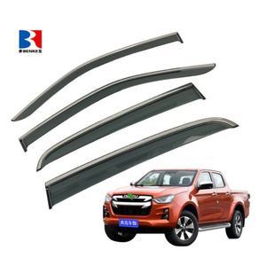 Déflecteur d'injection pour ISUZU D-MAX 2021, pare-soleil de fenêtre et de porte en PC + acier inoxydable - Product Image 1