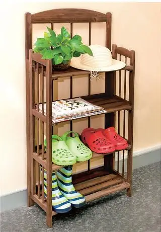 木製マガジンラックコーナーホーム本棚モミ木製ディスプレイ折りたたみ