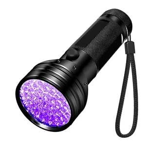 Usine professionnelle en alliage d'aluminium 395nm violet qualité de vie étanche urine pour animaux de compagnie papier monnaie détection 51 Led UV Flash Light - Product Image 1