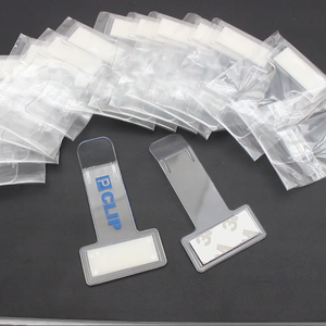 Clip transparente para billetes de aparcamiento de coche con logotipo personalizado impreso, soporte para billetes de ventana de parabrisas con cinta adhesiva - Product Image 5