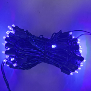 70 <strong>Lights</strong> Turquoise 5mm Wide Angle Conical LED Christmas <strong>Lights</strong> <strong>String</strong> 4'' for <strong>Outdoor</strong> Trees Holiday Decor - Product Image 4